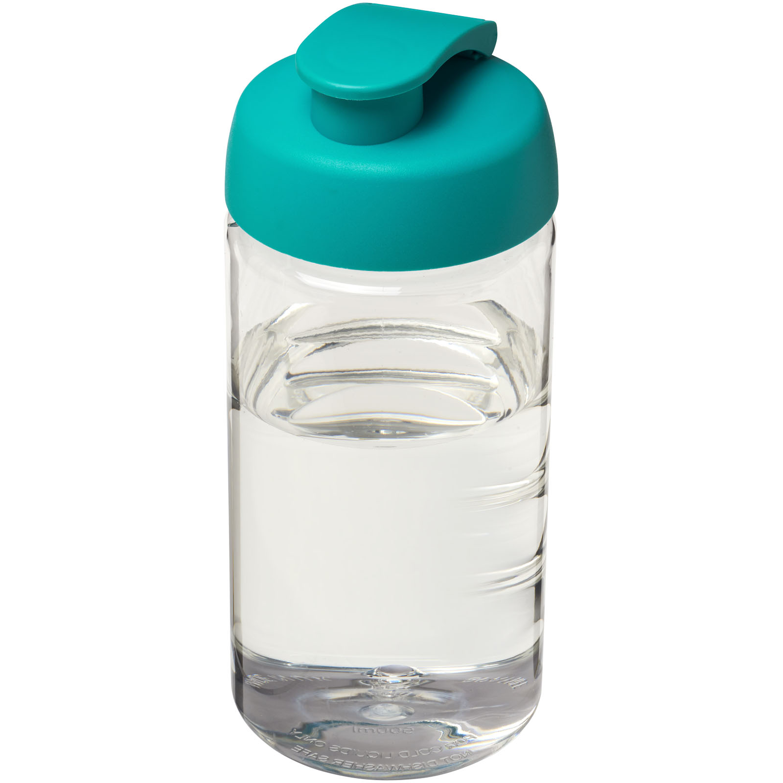 Bidon H2O Bop® o pojemności 500 ml z wieczkiem zaciskowym P069306C przezroczysty / błękitny