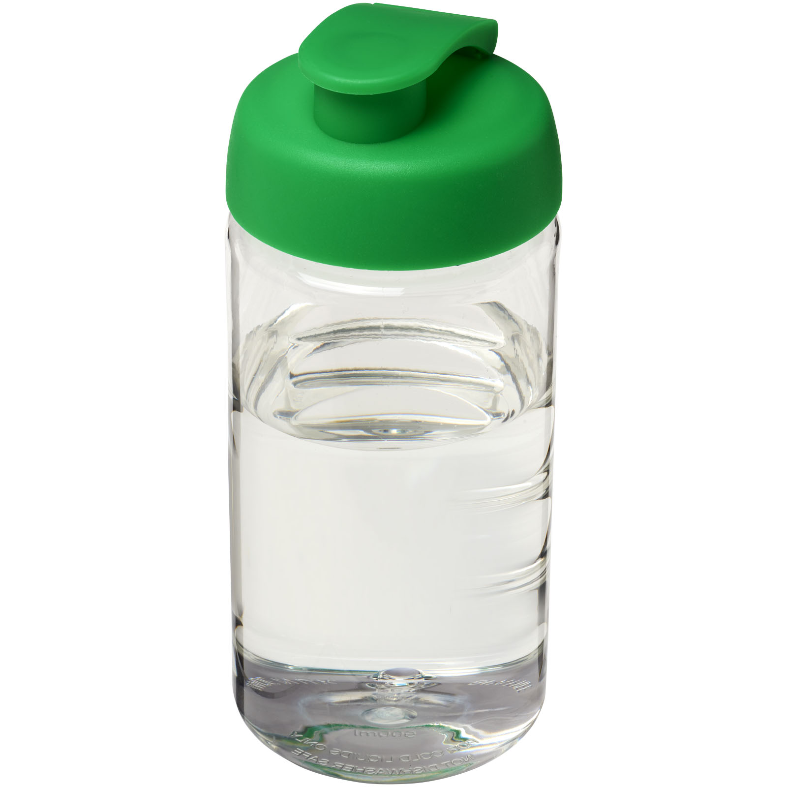 Bidon H2O Bop® o pojemności 500 ml z wieczkiem zaciskowym P069306C przezroczysty / zielony