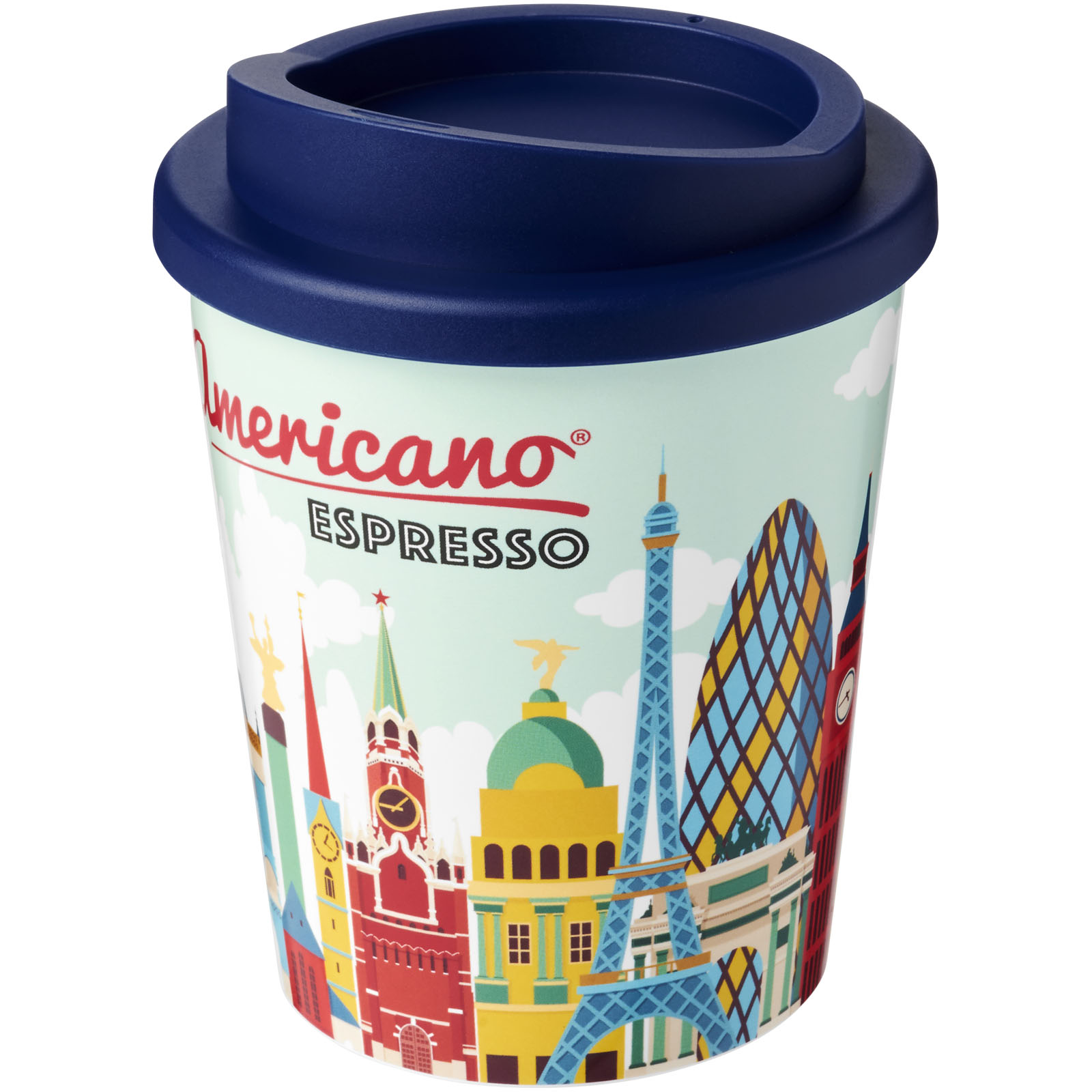 Kubek termiczny espresso z serii Brite-Americano® o pojemności 250 ml P072515C niebieski