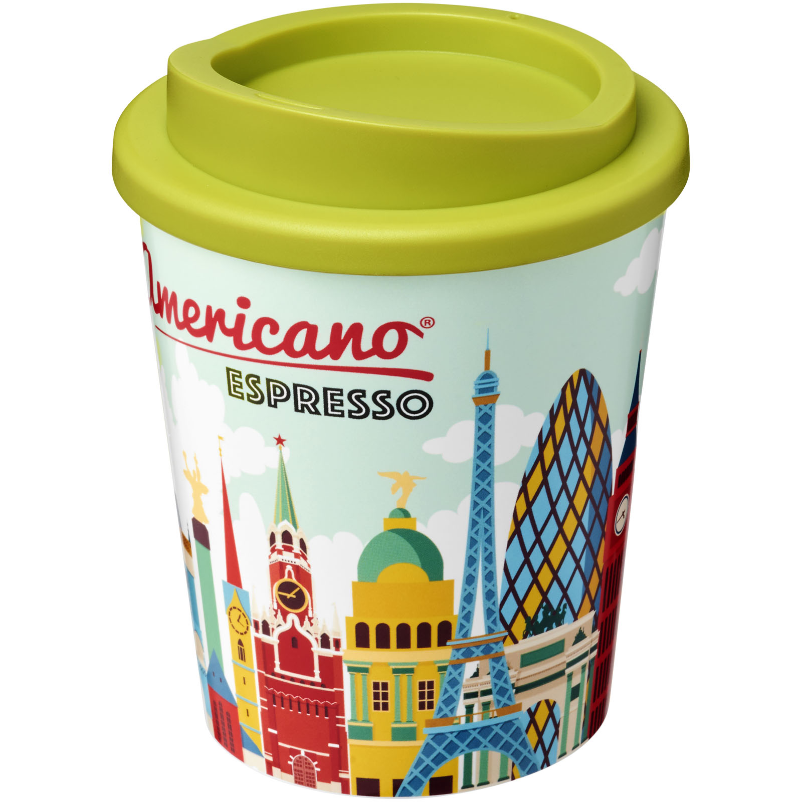 Kubek termiczny espresso z serii Brite-Americano® o pojemności 250 ml P072515C limonka