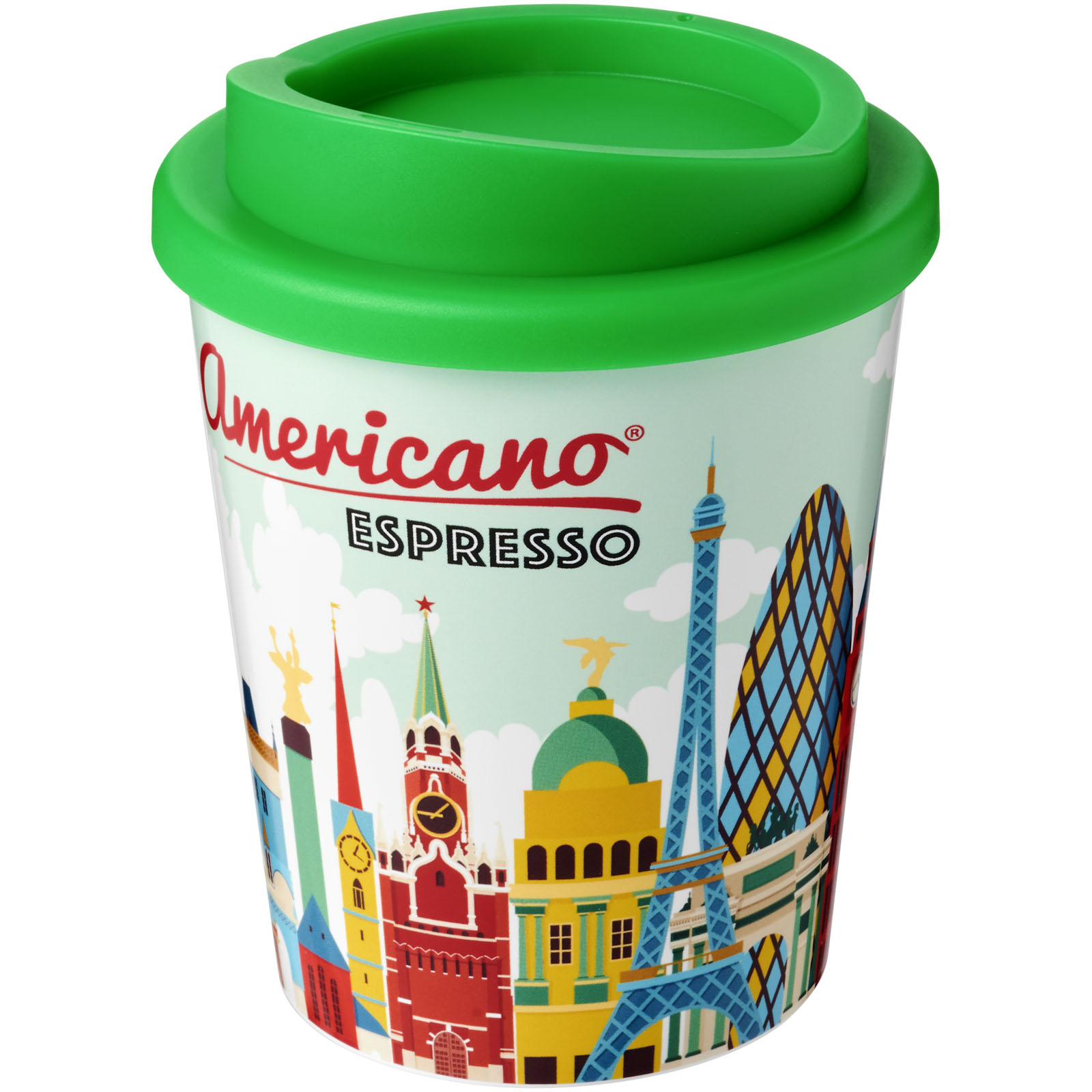 Kubek termiczny espresso z serii Brite-Americano® o pojemności 250 ml P072515C zielony