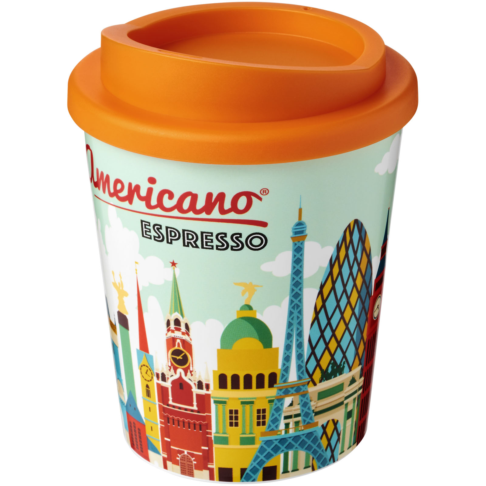 Kubek termiczny espresso z serii Brite-Americano® o pojemności 250 ml P072515C pomarańczowy
