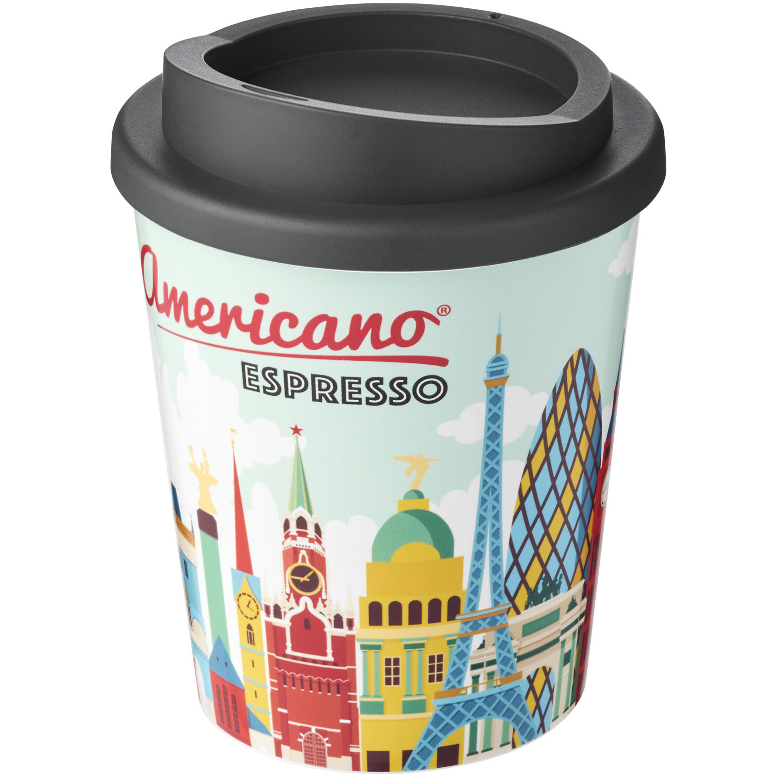 Kubek termiczny espresso z serii Brite-Americano® o pojemności 250 ml P072515C szary