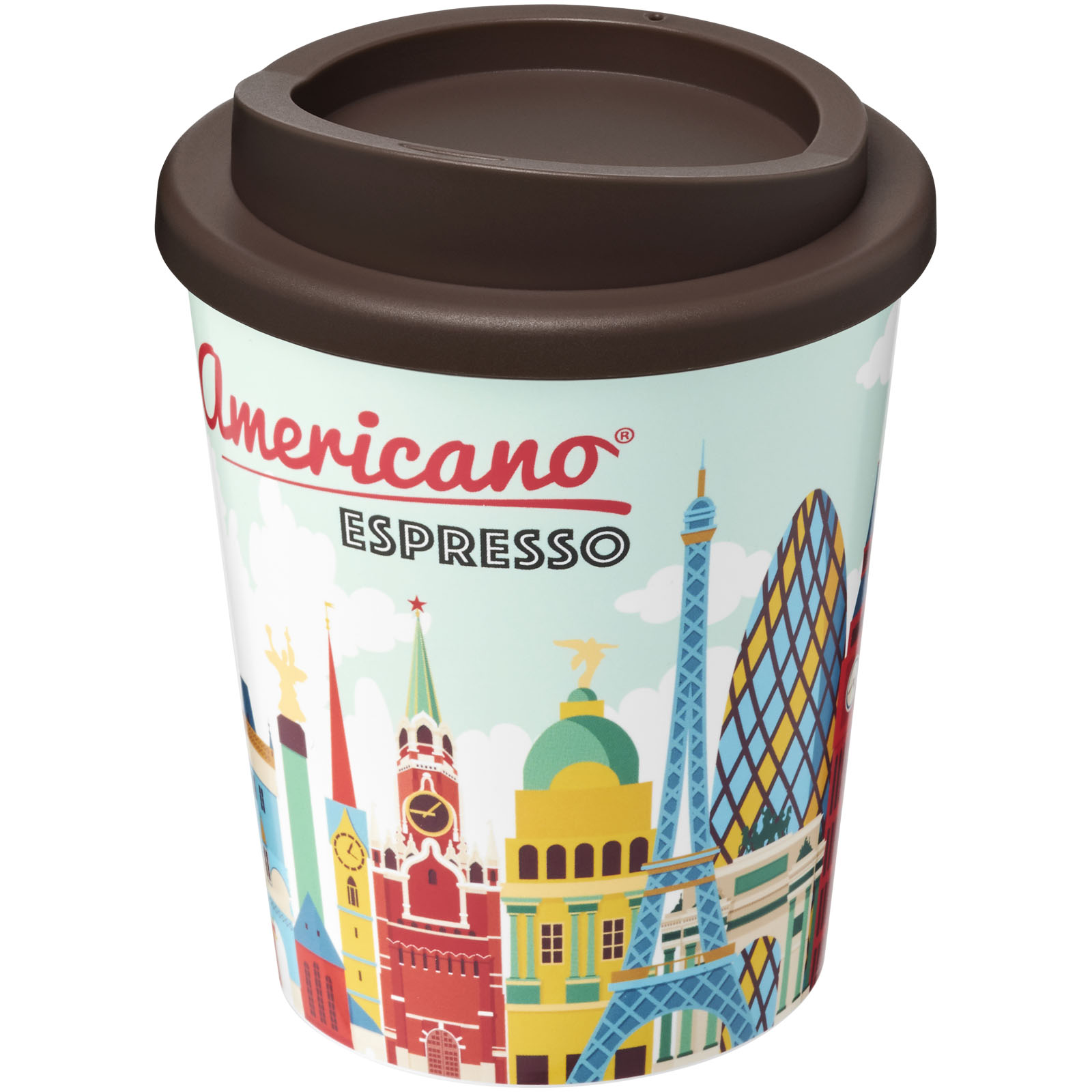 Kubek termiczny espresso z serii Brite-Americano® o pojemności 250 ml P072515C brązowy