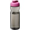 Bidon H2O Eco o pojemności 650 ml z wieczkiem zaciskowym P072593C ciemnografitowy / magenta