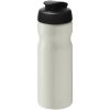 Bidon H2O Eco o pojemności 650 ml z wieczkiem zaciskowym P072593C kość słoniowa / czarny