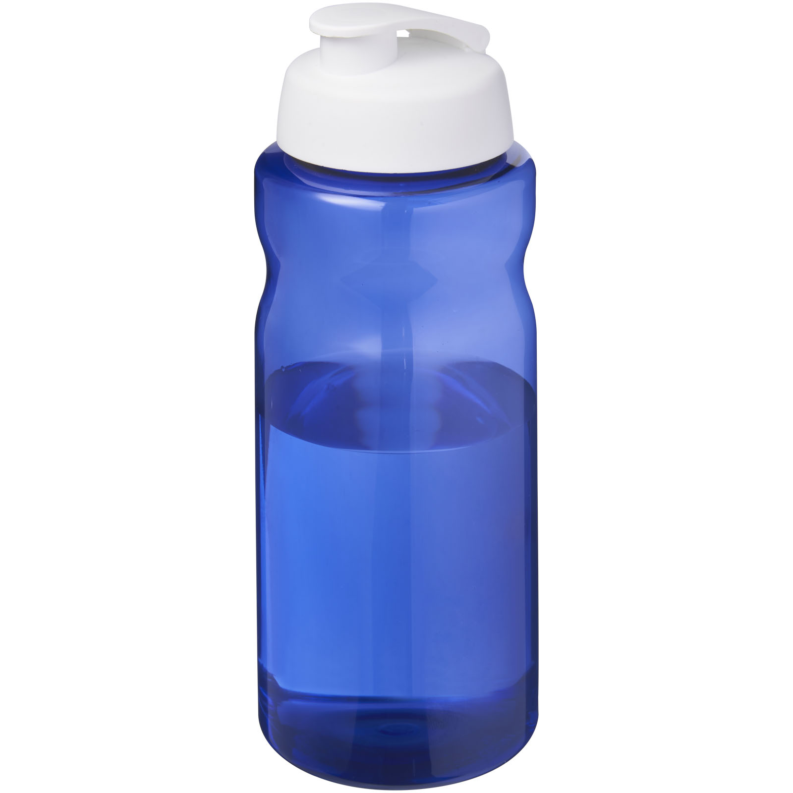 H2O Active® Eco Big Base bidon z wieczkiem zaciskowym o pojemności 1 litra P076976C niebieski / biały