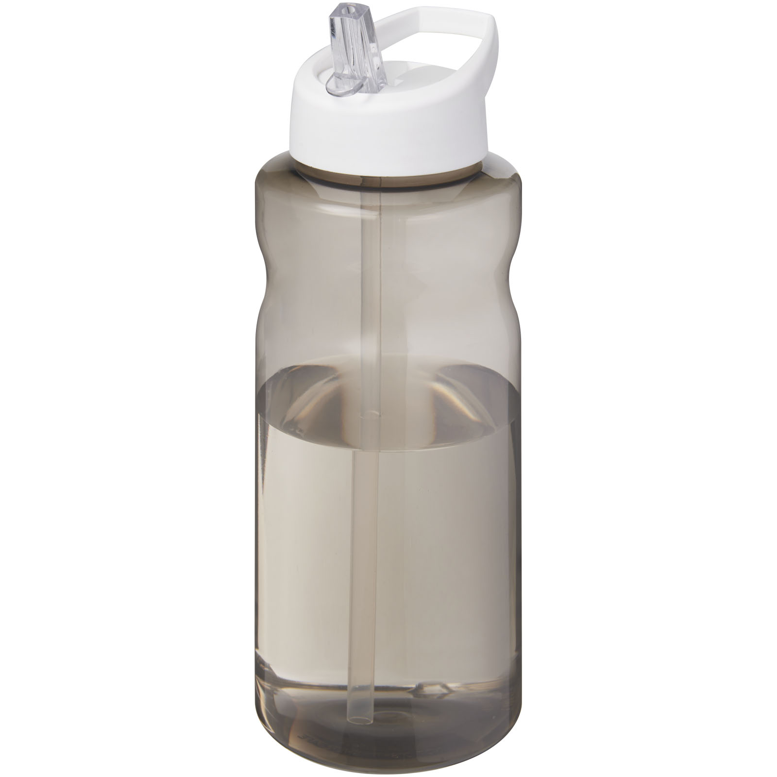 H2O Active® Eco Big Base bidon o pojemności 1 litra z wieczkiem z dzióbkiem P076984C ciemnografitowy / biały