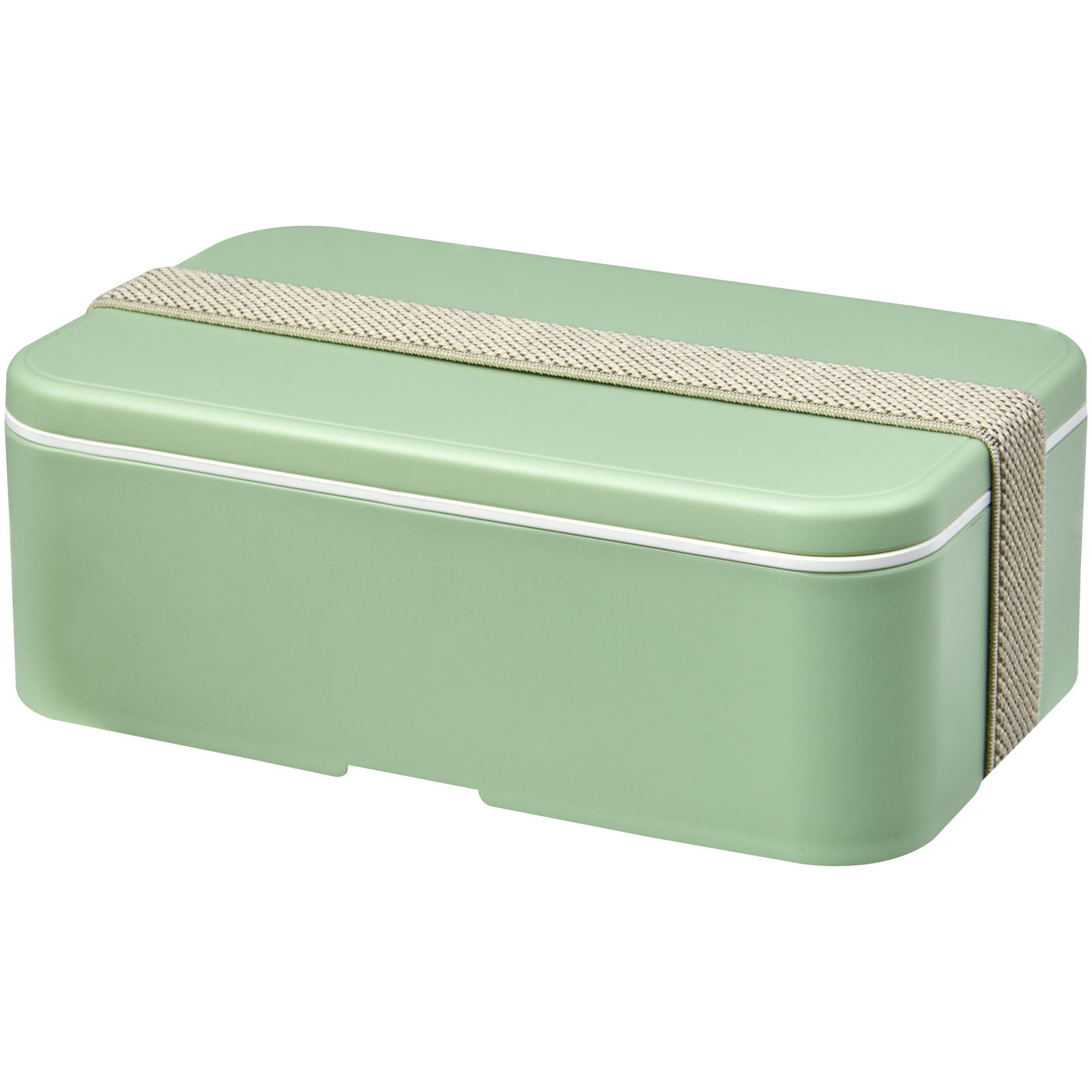 MIYO Renew jednoczęściowy lunchbox P077257C zielony butelkowy / szary kamienny