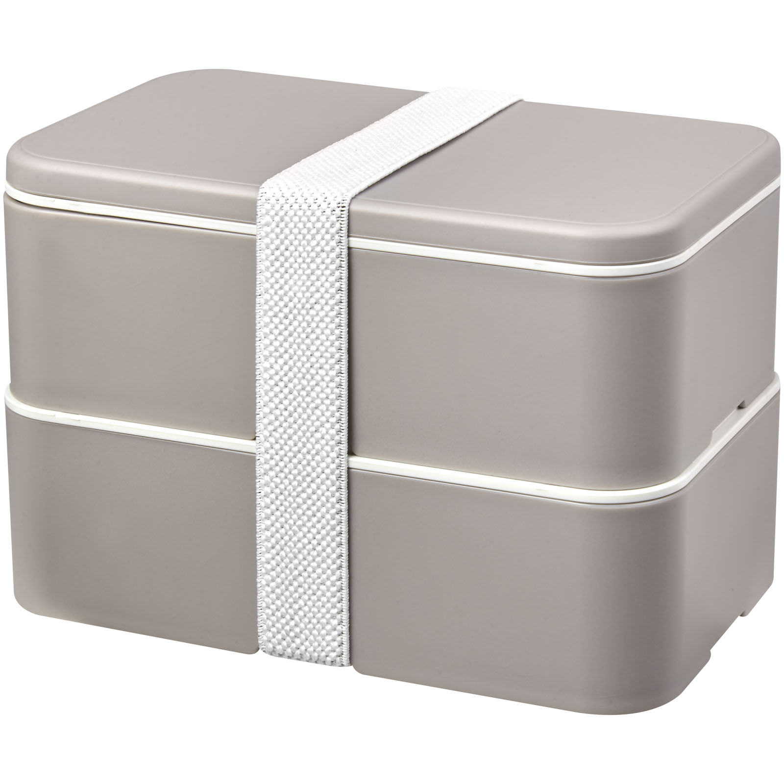 MIYO Renew dwuczęściowy lunchbox P077265C szary kamienny / biały