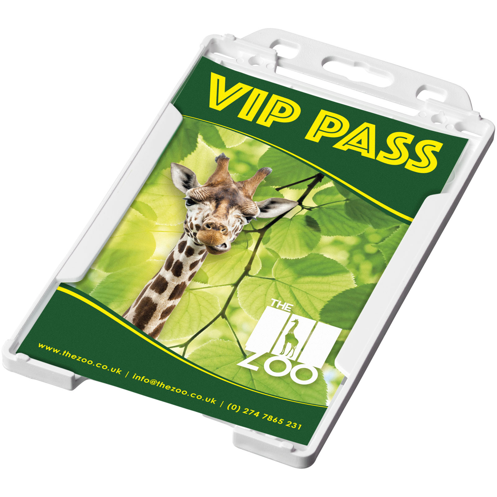 Pierre wizytownik z tworzyw sztucznych pochodzących z recyklingu P077250C biały