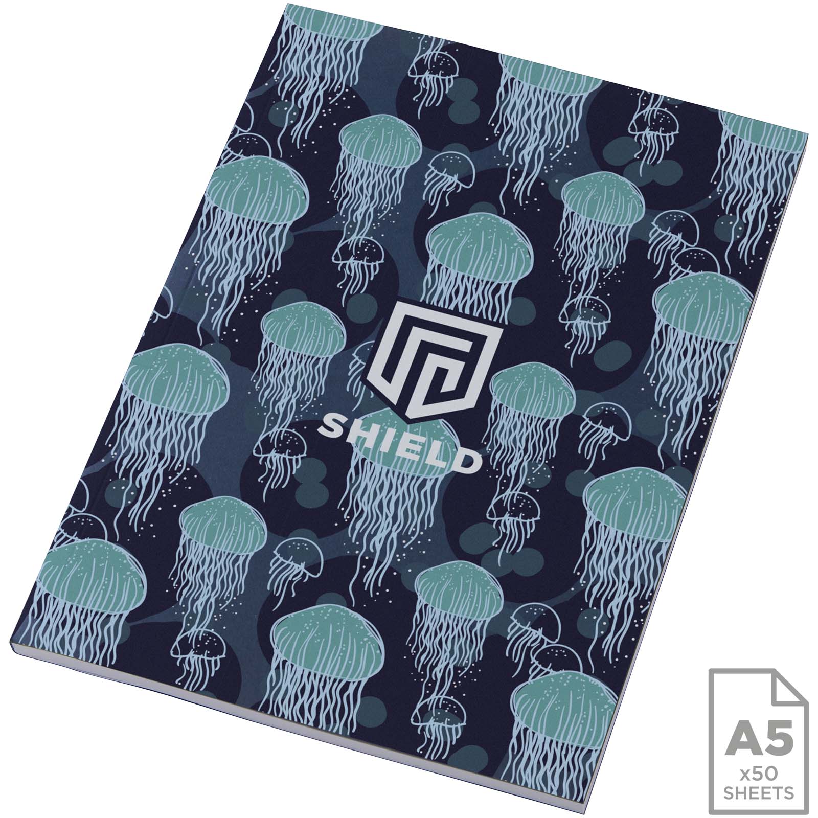 Notatnik A5 Novella Austen z miękką okładką, 50 kartek P109915C niebieski Notatnik A5 Novella Austen z miękką okładką, 50 kartek P109915C niebieski