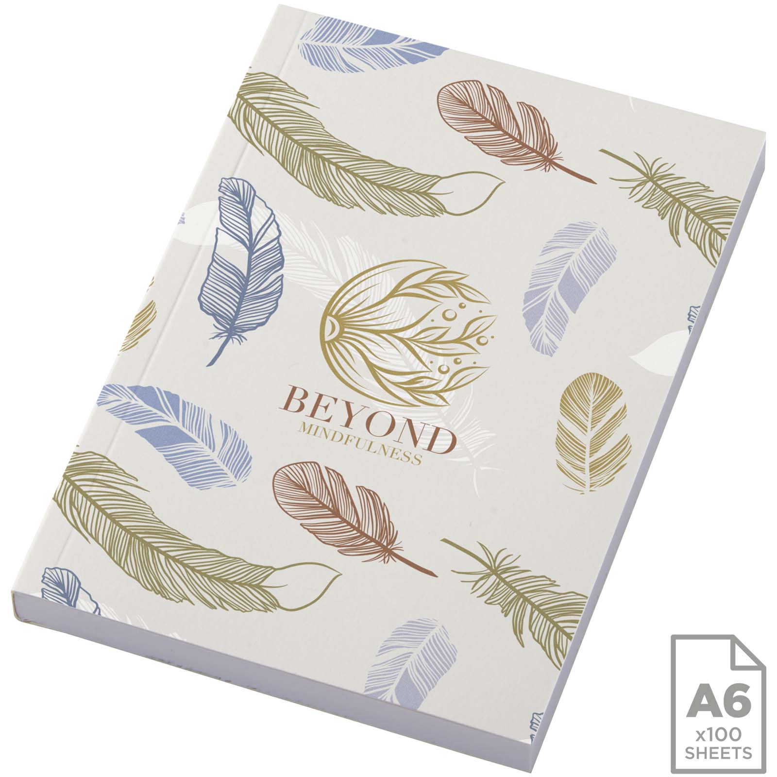 Notatnik A6 Novella Austen z miękką okładką, 100 kartek P109922C kość słoniowa Notatnik A6 Novella Austen z miękką okładką, 100 kartek P109922C kość słoniowa