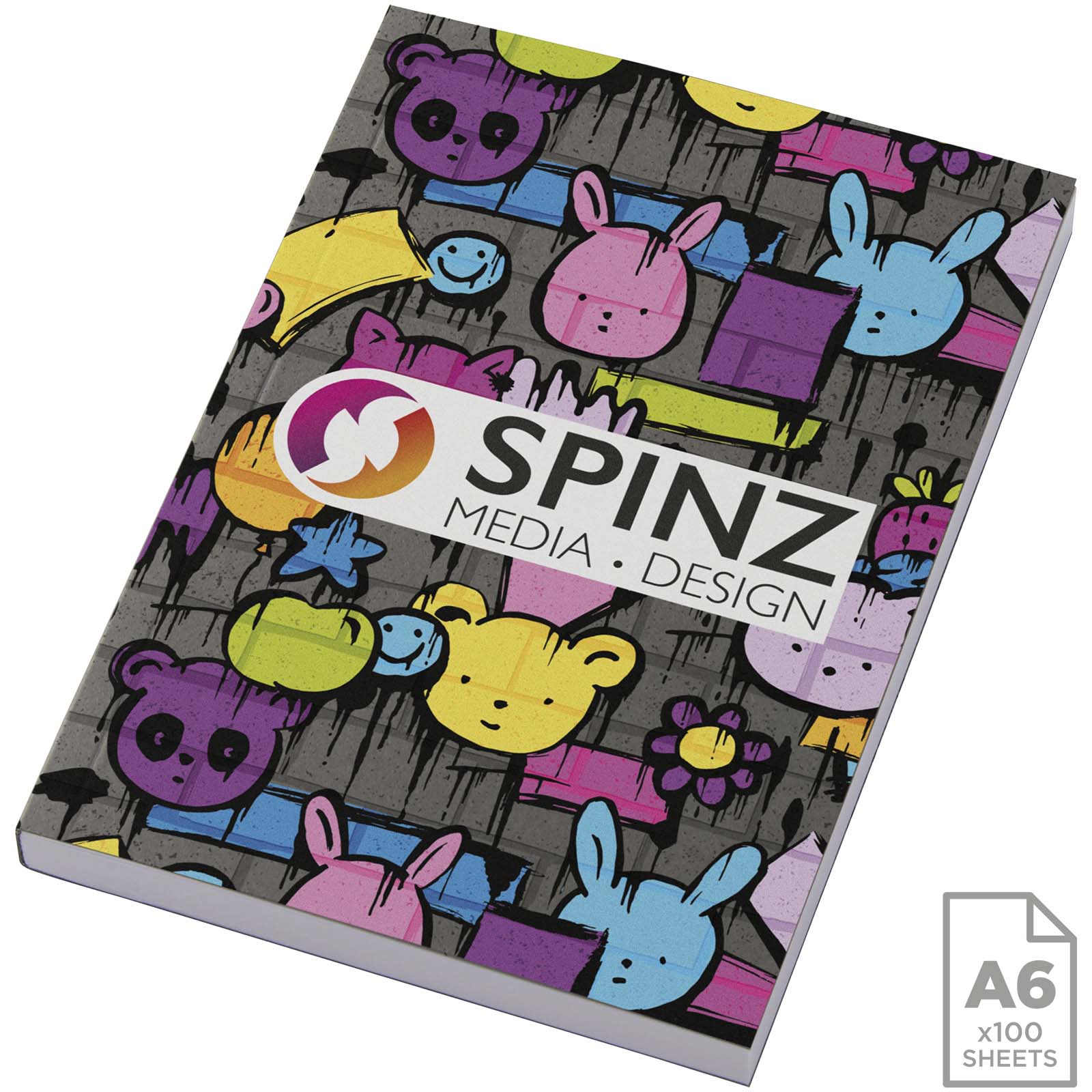 Notatnik A6 Novella Austen z miękką okładką, 100 kartek P109922C szary Notatnik A6 Novella Austen z miękką okładką, 100 kartek P109922C szary