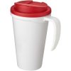 Americano® Grande 350 ml mug with spill-proof lid P072694C biały / czerwony