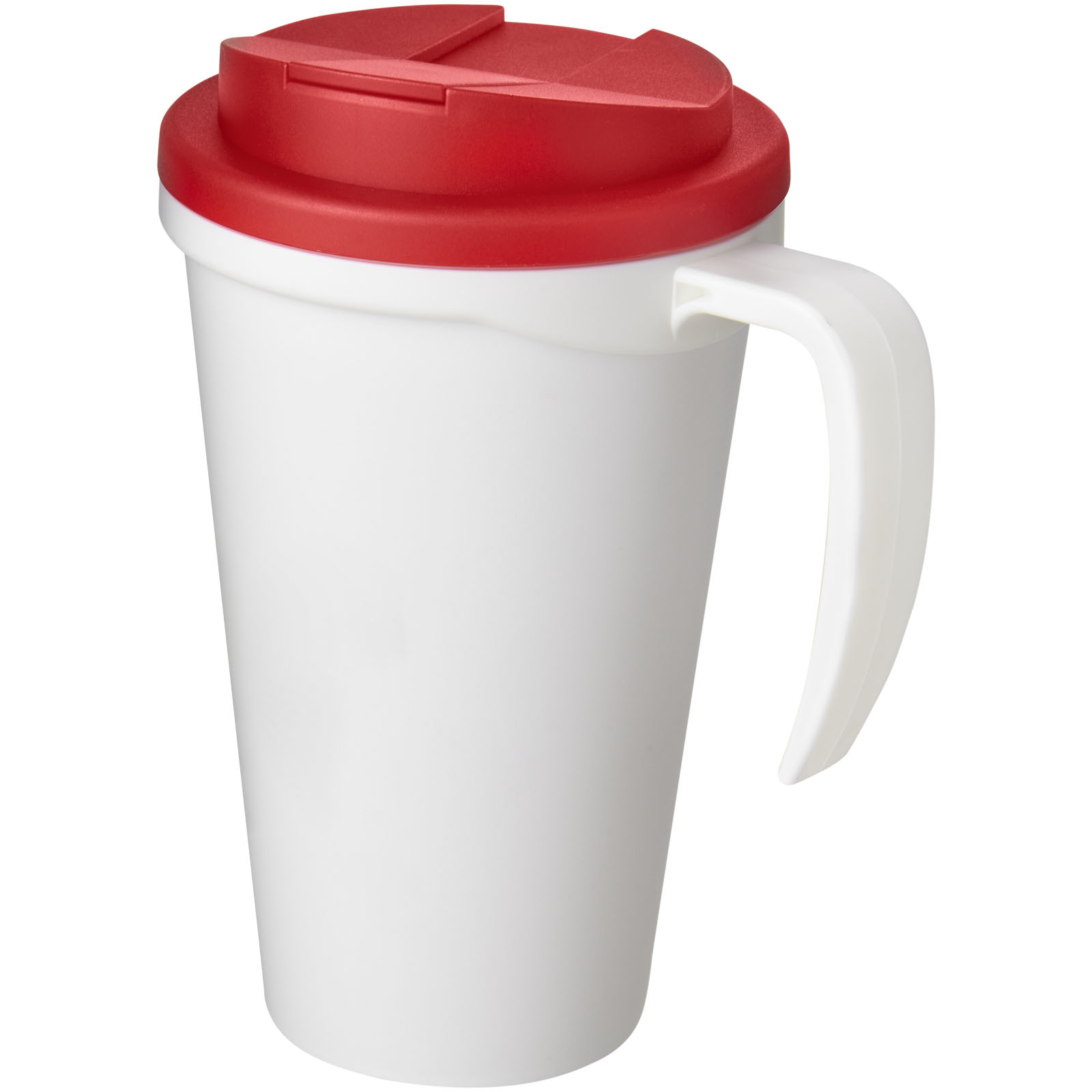 Americano® Grande 350 ml mug with spill-proof lid P072694C biały / czerwony