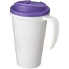 Americano® Grande 350 ml mug with spill-proof lid P072694C biały / fioletowy