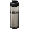 Bidon H2O Active® Base Tritan™ o pojemności 650 ml z klapką P074878C ciemnografitowy / czarny