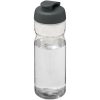 Bidon H2O Active® Base Tritan™ o pojemności 650 ml z klapką P074878C przezroczysty bezbarwny / szary