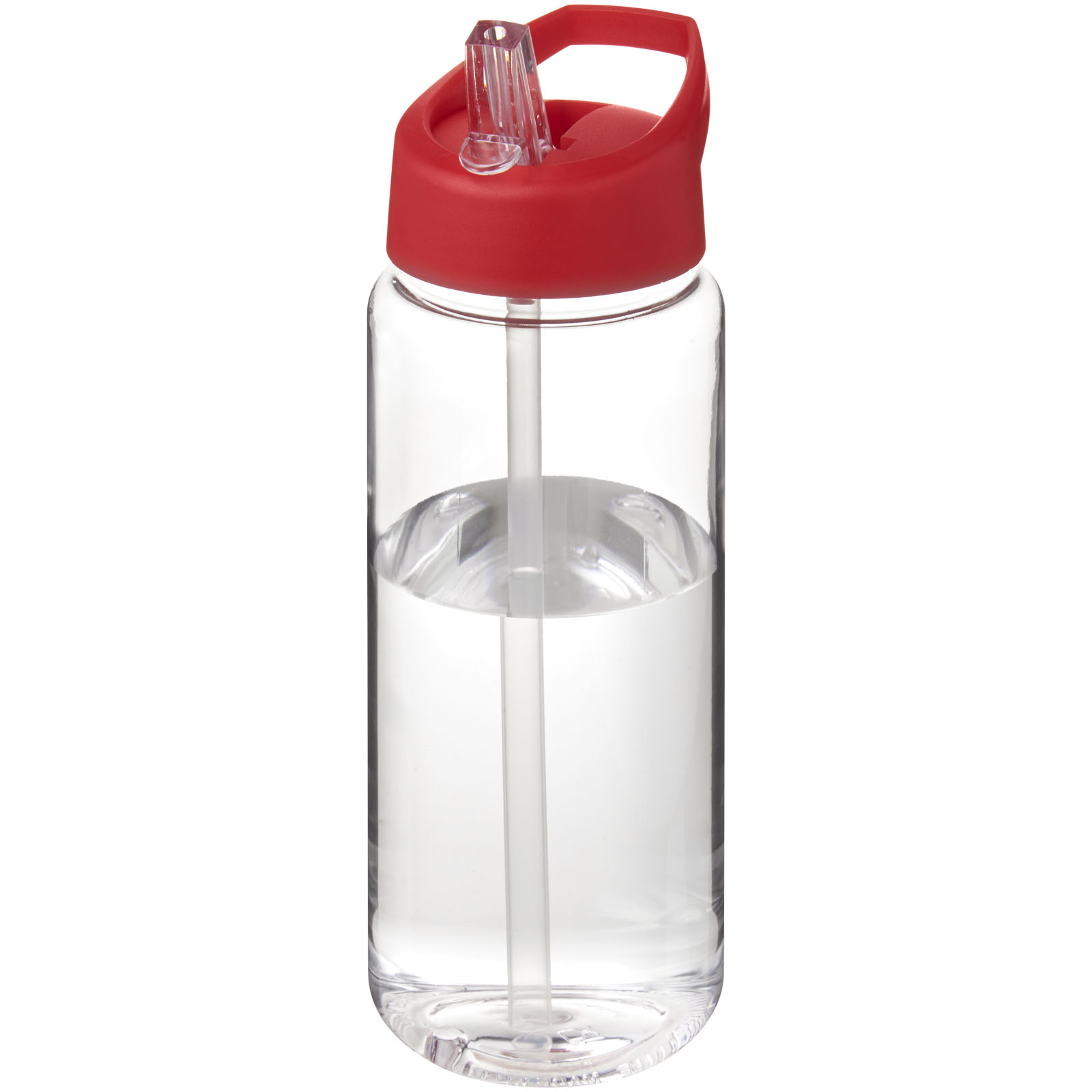Bidon H2O Active® Octave Tritan™ o pojemności 600 ml z dzióbkiem P074947C przezroczysty bezbarwny / czerwony