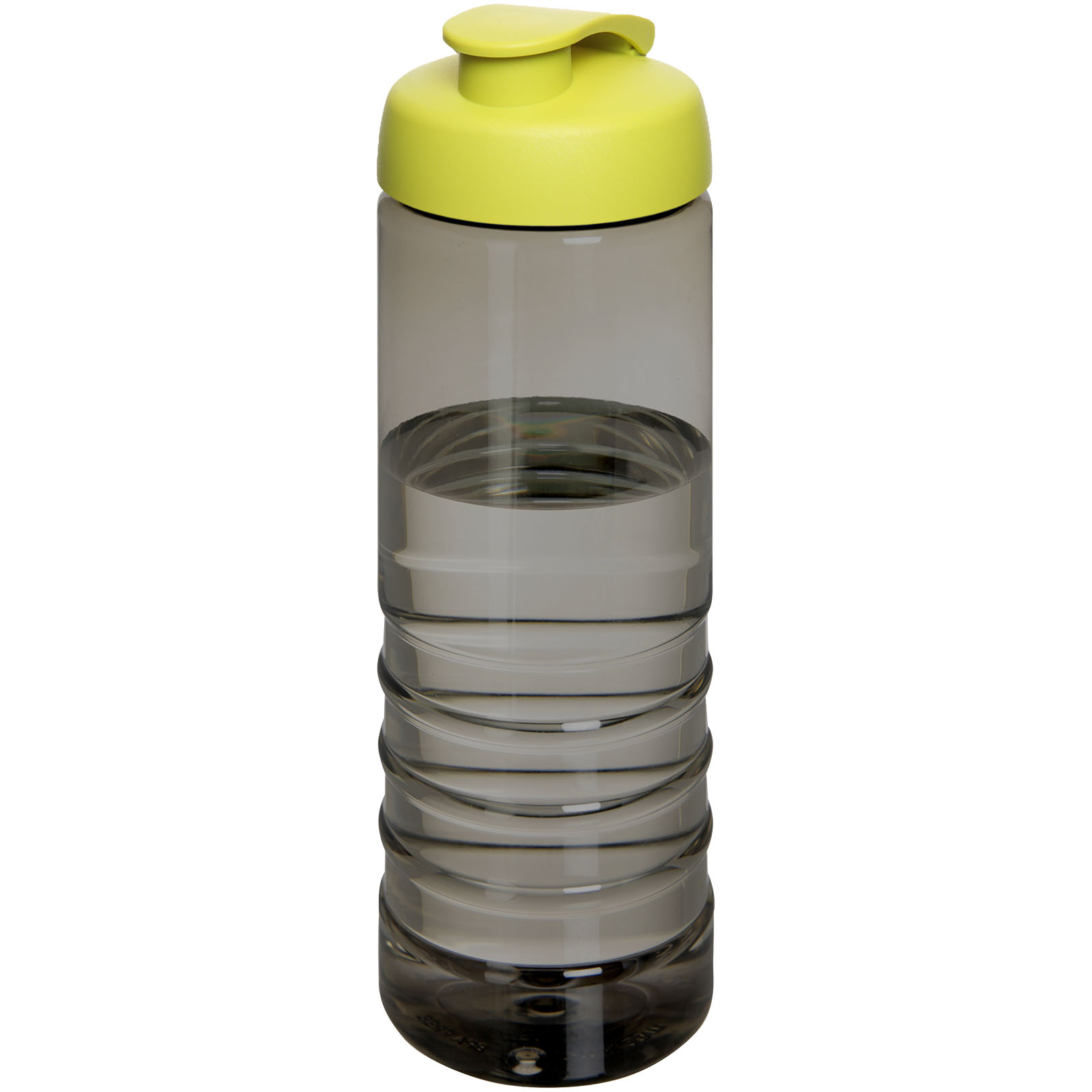 H2O Active® Eco Treble bidon z otwieraną pokrywką o pojemności 750 ml P075833C ciemnografitowy / limonka