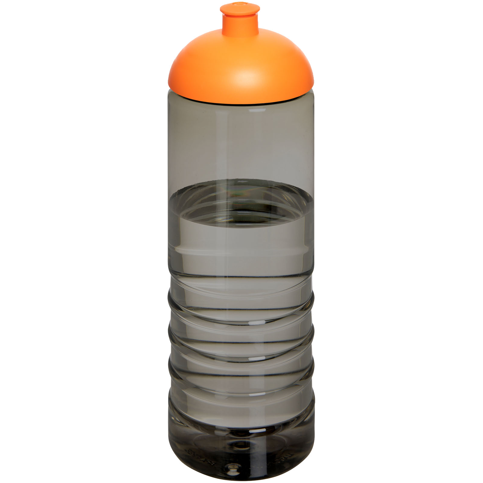H2O Active® Eco Treble bidon z kopułową pokrywką o pojemności 750 ml P075845C ciemnografitowy / pomarańczowy