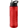 H2O Active® Eco Treble bidon z pokrywką z tutką o pojemności 750 ml P075860C czerwony / czarny