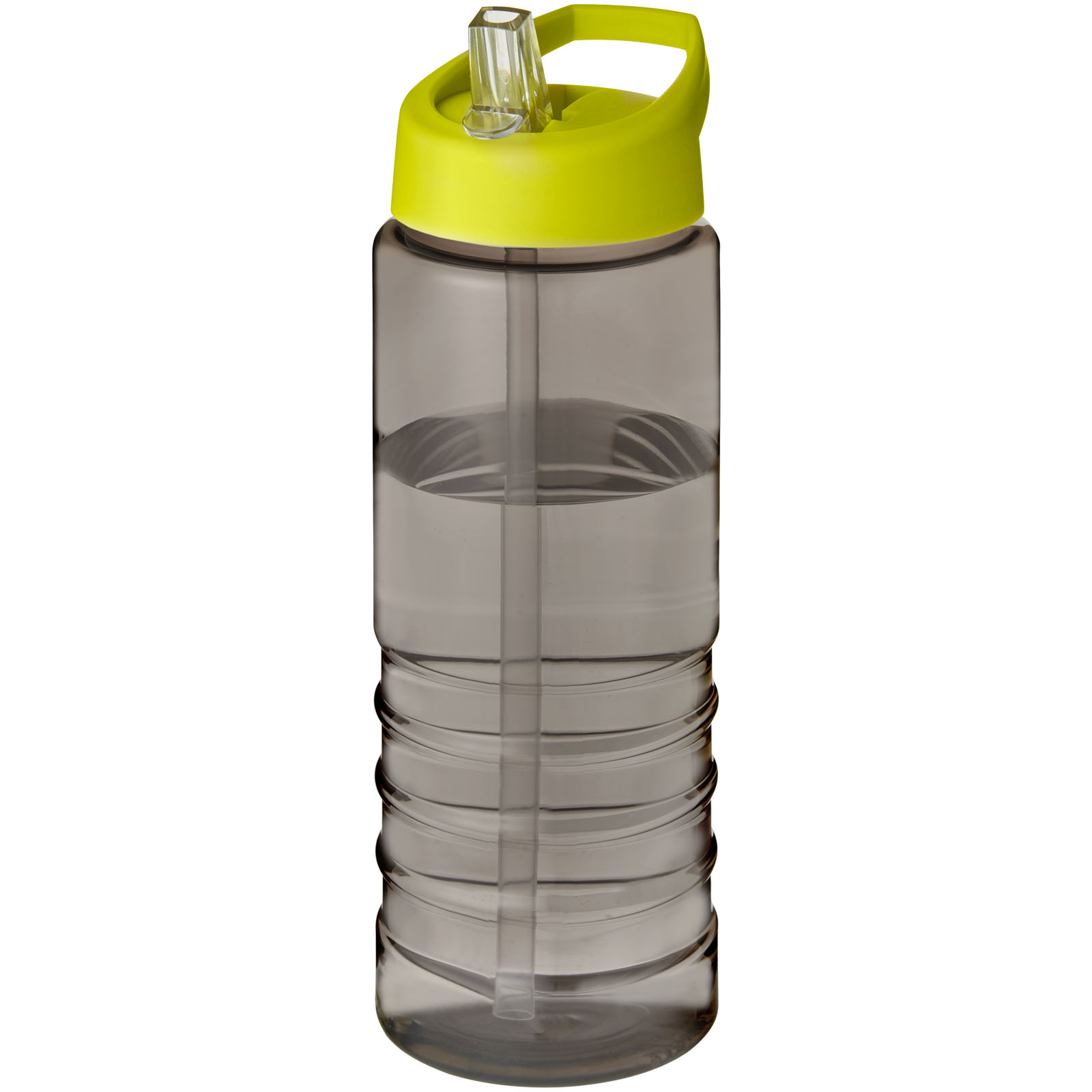H2O Active® Eco Treble bidon z pokrywką z tutką o pojemności 750 ml P075860C ciemnografitowy / limonka