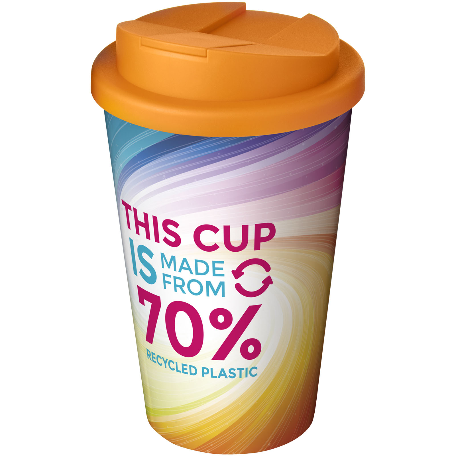 Brite-Americano® Eco szczelny kubek izolowany o pojemności 350 ml P076627C pomarańczowy