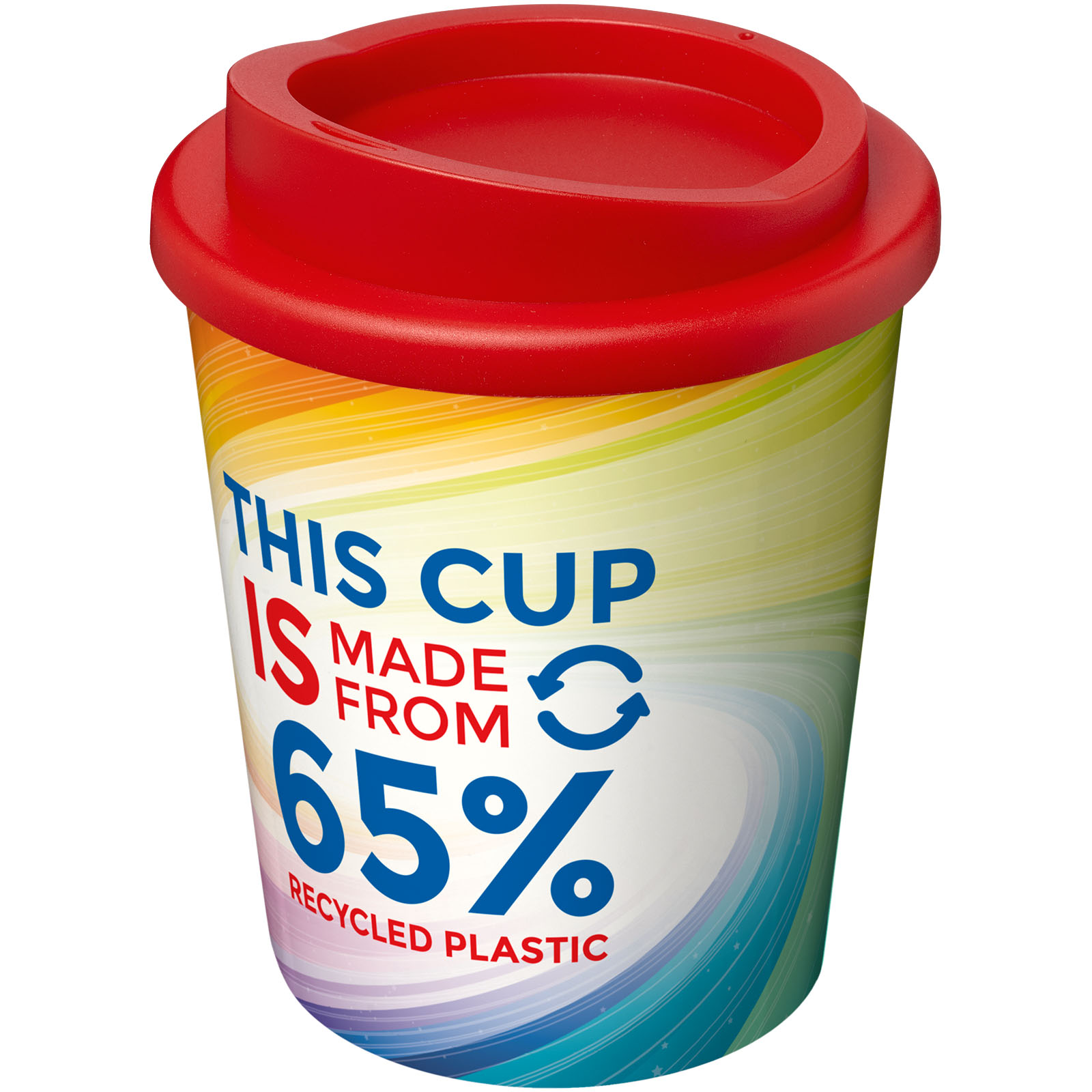 Brite-Americano® Eco izolowany kubek o pojemności 250 ml P076796C czerwony