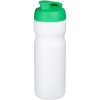 Bidon Baseline® Plus o pojemności 650 ml z otwieranym wieczkiem P069554C biały / zielony