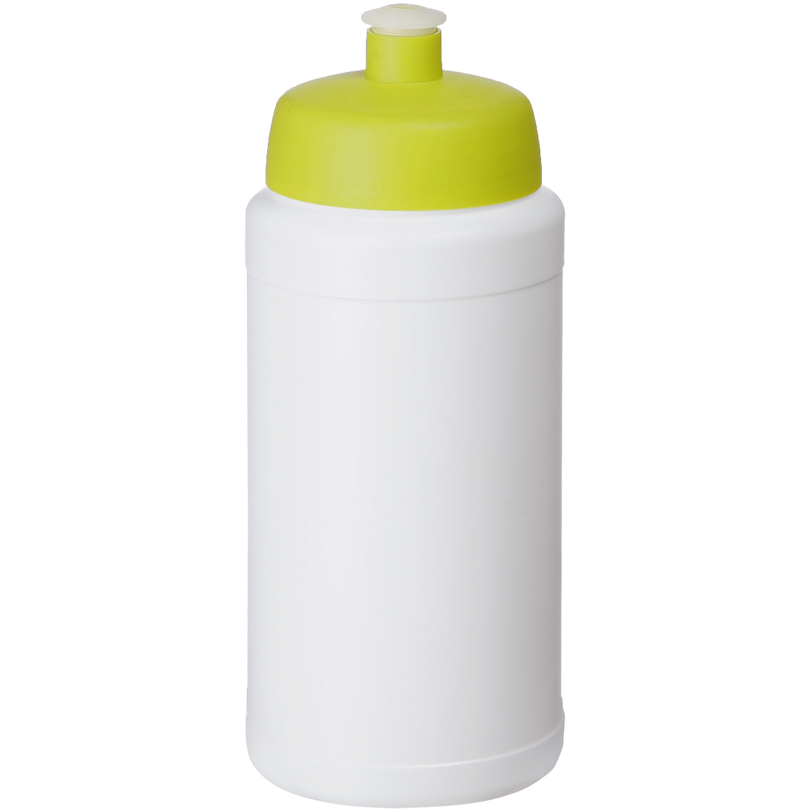 Bidon Baseline® Plus o pojemności 500 ml z wieczkiem sportowym P069598C biały / limonka