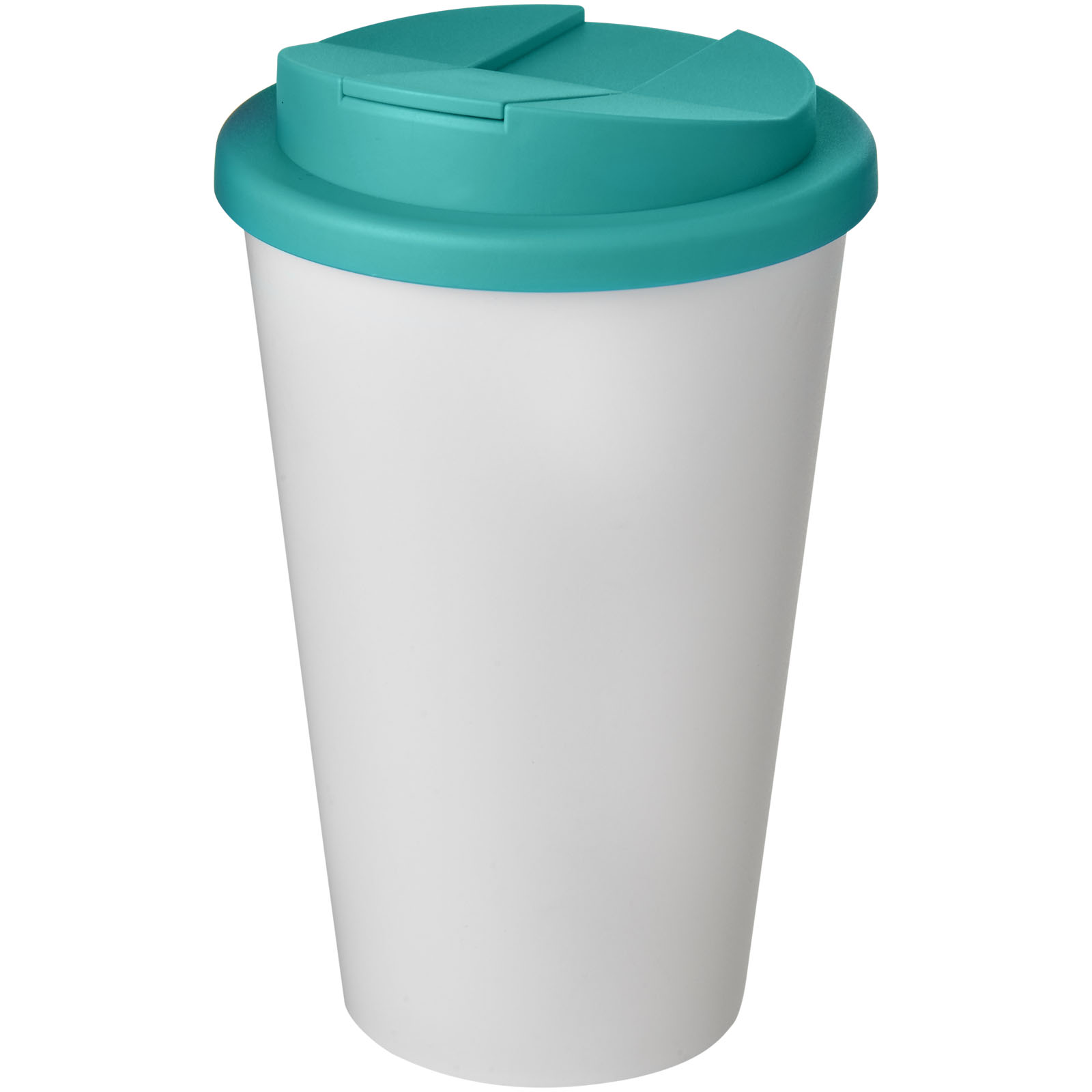 Americano® 350 ml tumbler with spill-proof lid P072745C biały / morski Americano® 350 ml tumbler with spill-proof lid P072745C biały / morski