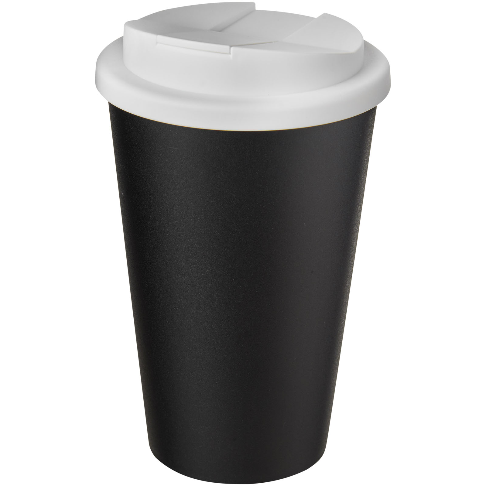 Americano® 350 ml tumbler with spill-proof lid P072745C czarny / biały Americano® 350 ml tumbler with spill-proof lid P072745C czarny / biały