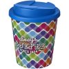 Brite-Americano® Espresso 250 ml tumbler with spill-proof lid P072802C biały / średnioniebieski