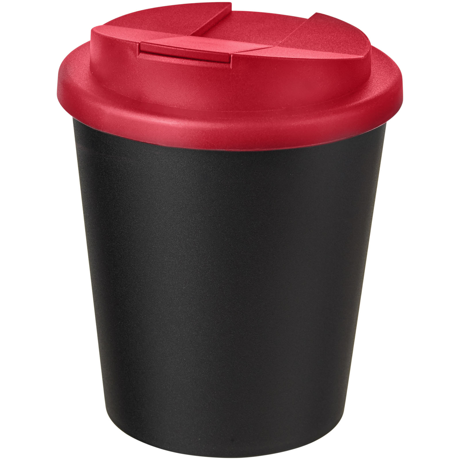 Americano® Espresso 250 ml tumbler with spill-proof lid P072815C czarny / czerwony