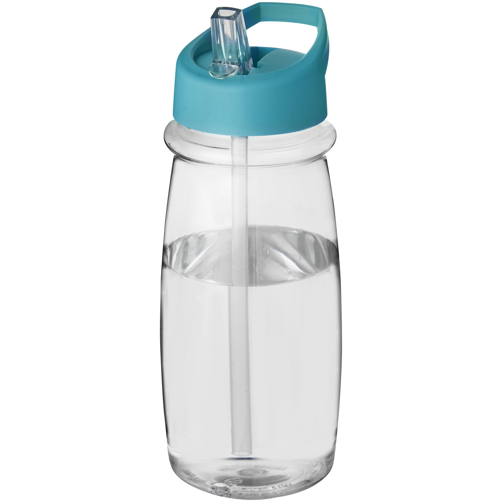 Bidon H2O Pulse o pojemności 600 ml z wieczkiem z dzióbkiem P069715C przezroczysty / błękitny