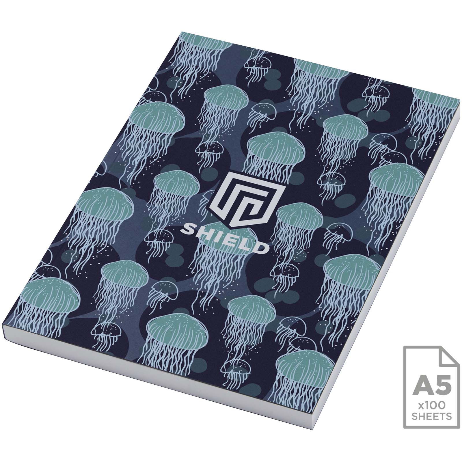 Notatnik Novella Austen A5 w miękkiej okładce — 100 kartek P101349C ciemnoniebieski Notatnik Novella Austen A5 w miękkiej okładce — 100 kartek P101349C ciemnoniebieski