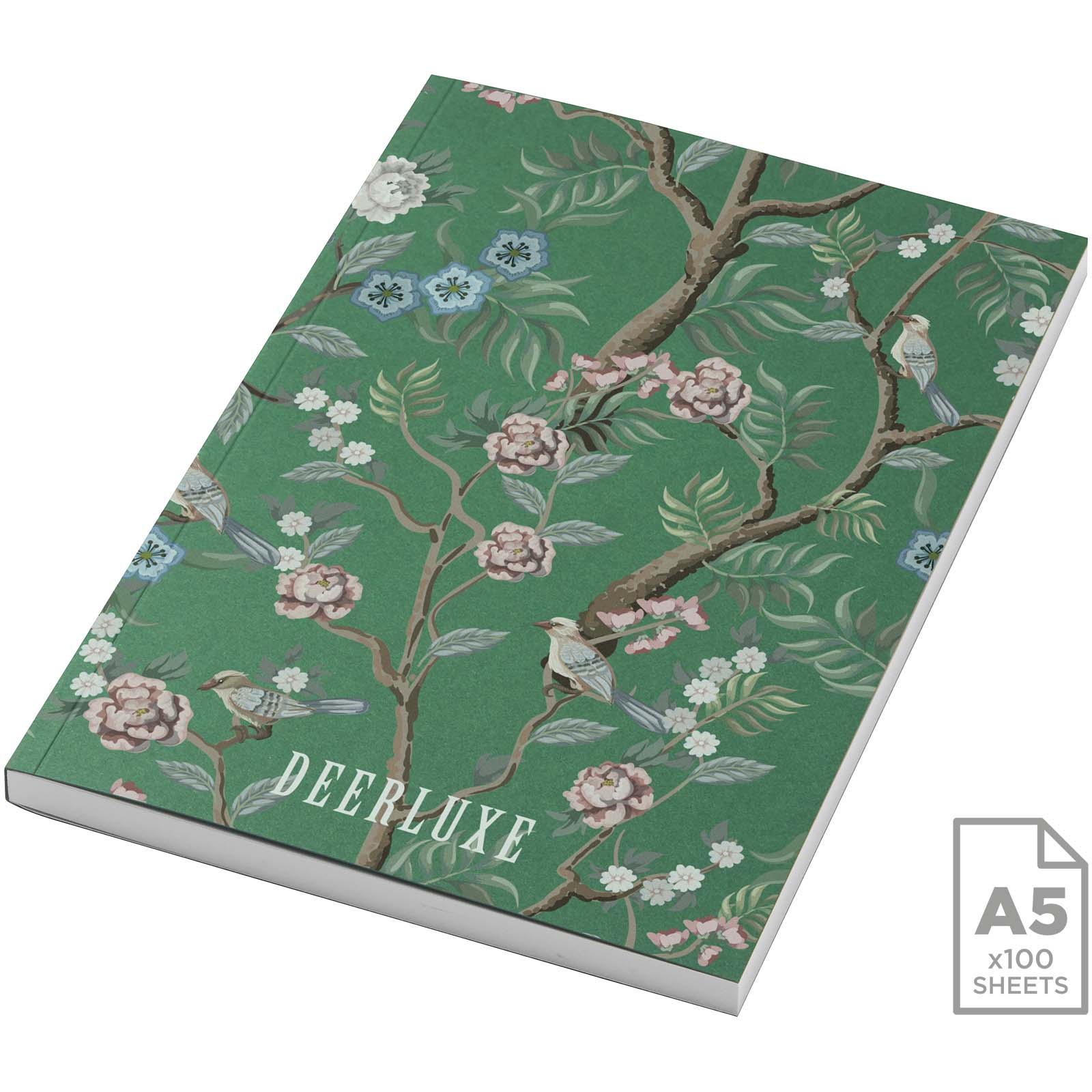 Notatnik Novella Austen A5 w miękkiej okładce — 100 kartek P101349C zielony mirt Notatnik Novella Austen A5 w miękkiej okładce — 100 kartek P101349C zielony mirt