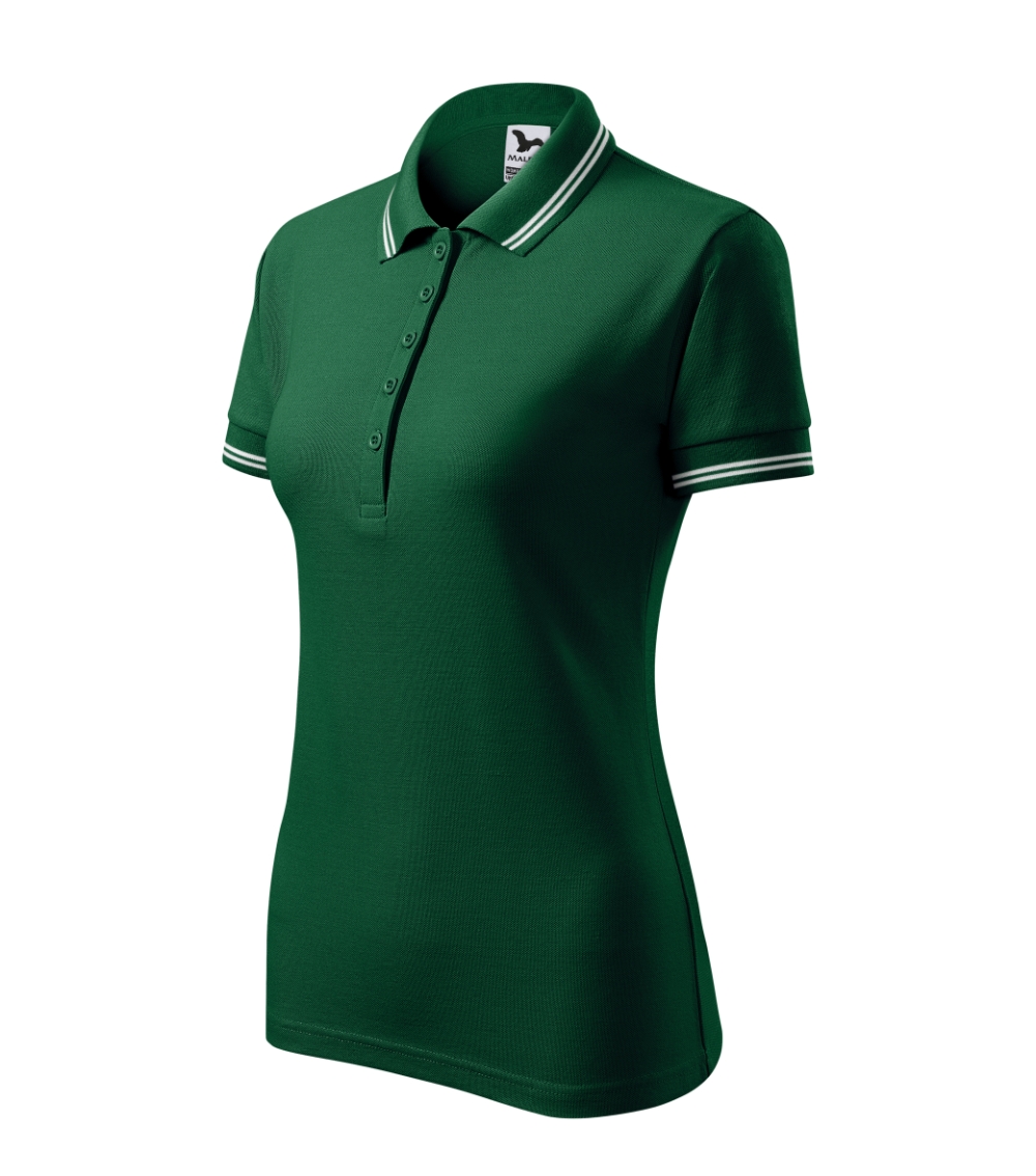 Koszulka polo damska Urban P025727F dark green