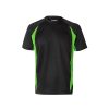 VL SLAYER. Dwukolorowa koszulka techniczna w kształcie ptasiego oka (160 g/m²) z poliestru (100%) P095055S czarny / zielony VL SLAYER. Dwukolorowa koszulka techniczna w kształcie ptasiego oka (160 g/m²) z poliestru (100%) P095055S czarny / zielony