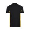 VL SUPAY. Dwukolorowa koszulka polo piqué (180 g/m²), krótki rękaw, bawełna (60%) i poliester (40%) P095145S czarny / żółty