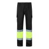 VL ATHENA. Dwukolorowe spodnie z diagonalu (210 g/m²), z podszewką, z wieloma kieszeniami, z bawełny (20%) i poliestru (80%) P095433S czarny / żółty VL ATHENA. Dwukolorowe spodnie z diagonalu (210 g/m²), z podszewką, z wieloma kieszeniami, z bawełny (20%) i poliestru (80%) P095433S czarny / żółty
