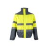 VL JUPITER. Dwukolorowa ocieplana kurtka (180 g/m²) z poliestru (100%), z powłoką PU P095583S szary / żółty VL JUPITER. Dwukolorowa ocieplana kurtka (180 g/m²) z poliestru (100%), z powłoką PU P095583S szary / żółty