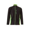 VL GERAS. Dwukolorowa kurtka polarowa (220 g/m²) z poliestru (100%) P095874S czarny / zielony