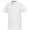 Beryl short sleeve men's organic recycled polo P069915C biały