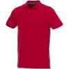 Beryl short sleeve men's organic recycled polo P069915C czerwony