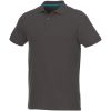 Beryl short sleeve men's organic recycled polo P069915C szary sztormowy