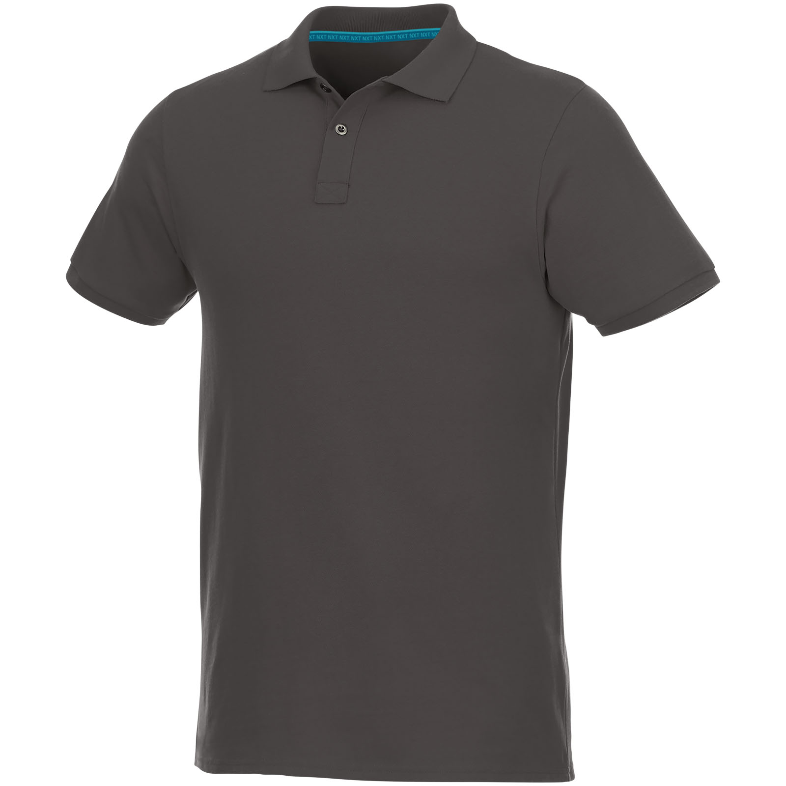 Beryl short sleeve men's organic recycled polo P069915C szary sztormowy