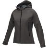 Damska kurtka softshell Coltan z materiałów z recyclingu z certyfikatem GRS P072850C szary sztormowy